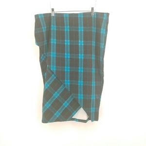 Torrid plaid pencil midi skirt 2X 18/20